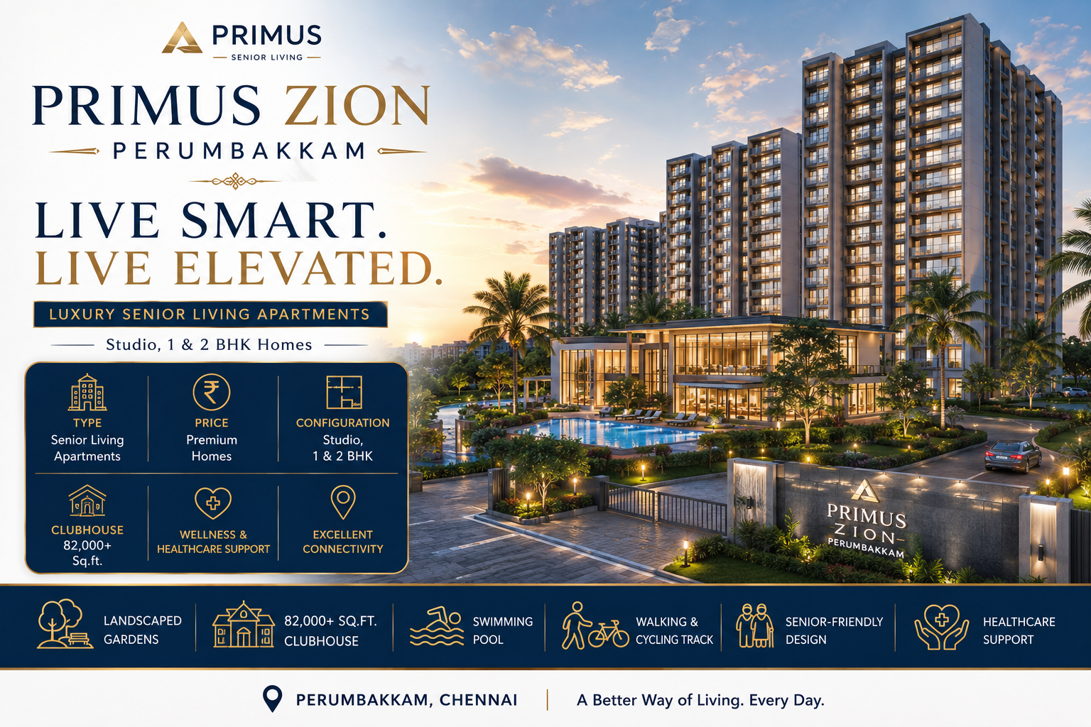 Primus Zion Perumbakkam - Senior Living Gated Community